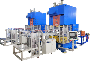 63TONS 4 تجاويف Siemens PLC آلة صنع حاوية رقائق الألومنيوم 